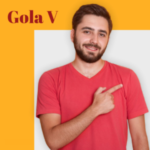 Camiseta gola v